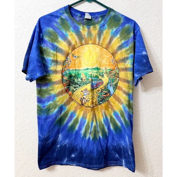 Grateful Dead Other - Vintage Grateful Dead Golden Road Tie-Dye Skull Graphic T-Shirt - M